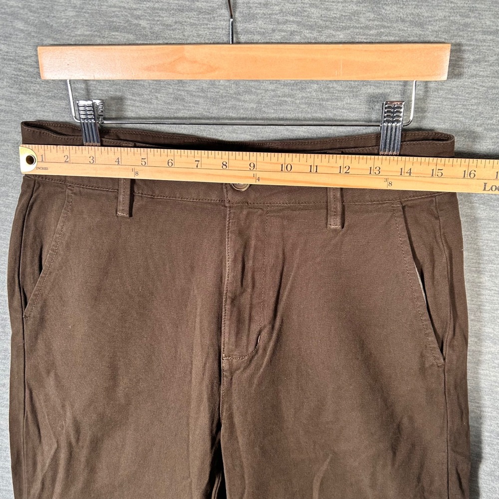 American Giant Pants‎ Womens 10 Brown Wide Leg Utility Workwear USA Cotton NEW - Picture 5 of 7